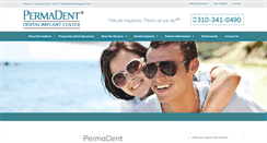 Desktop Screenshot of permadent.com